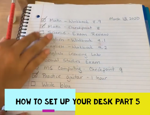 How to Set up Your Desk Part 5