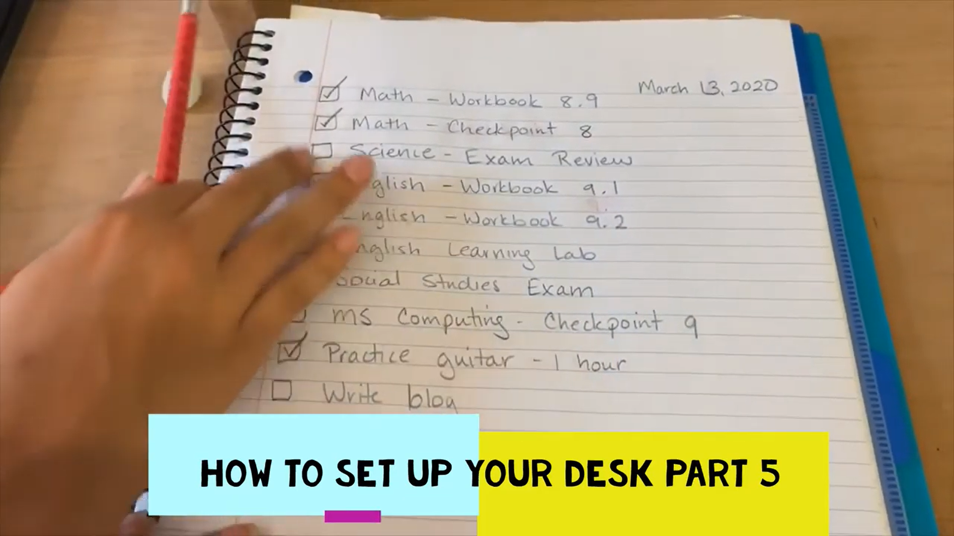 How to Set up Your Desk Part 5